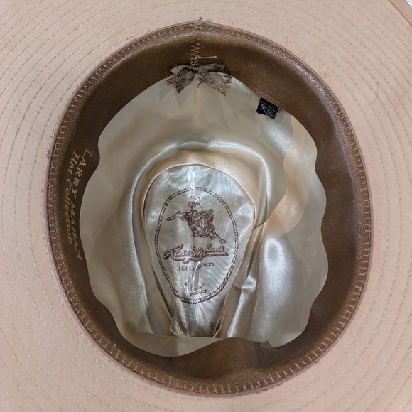 Vintage Larry Mahan Hat Collection Suede Leather Resistol Product 7 1/4 main image 13
